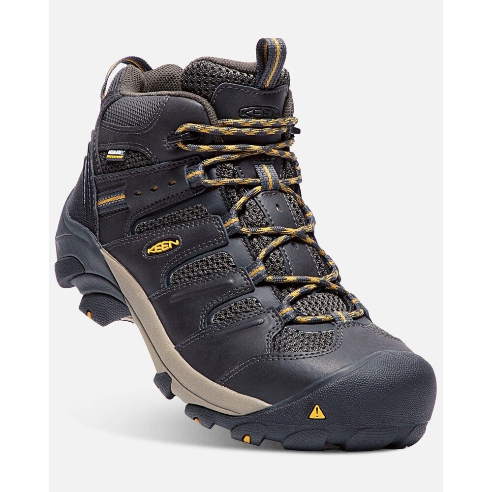 Man's Shoes KEEN Utility Lansing Mid Waterproof Steel Toe Size 10D